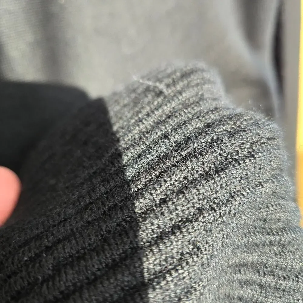 Black Open-Front Women's Sweater Cardigan
